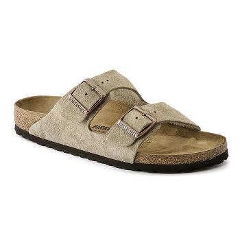 Birkenstock Ruskind Læder Arizona Dame Brune | DK 62EBC